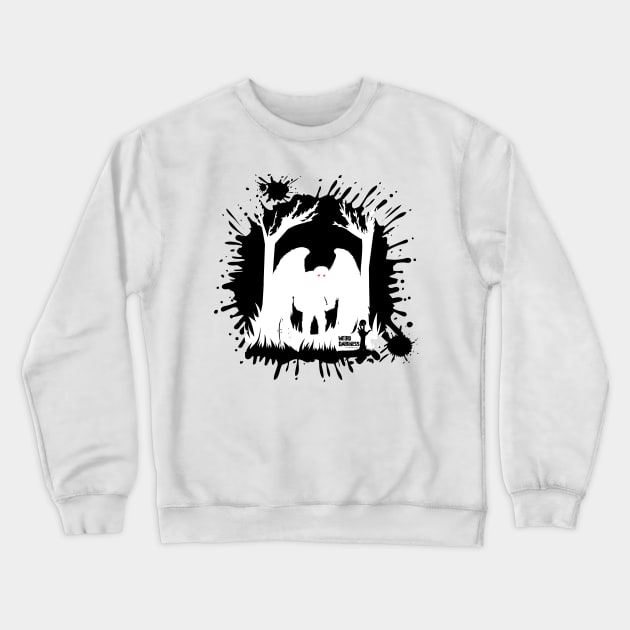 Mothman Splotch Crewneck Sweatshirt by marlarhouse